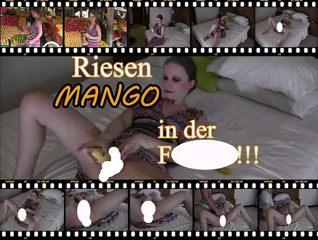 Riesen-Mango als Schwanz-Ersatz!!! NICHT nachmachen!!!