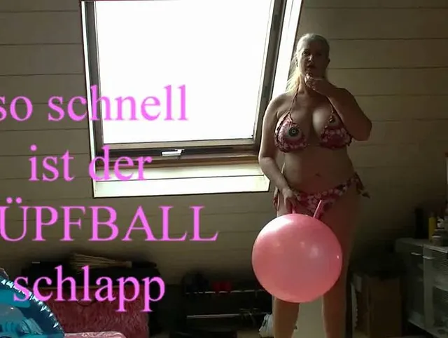 so schnell ist der Hüpfball platt