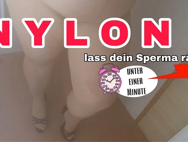 BLITZSCHNELL ABGEFEUERT - ABGEMOLKEN AUF STRUMPFHOSE