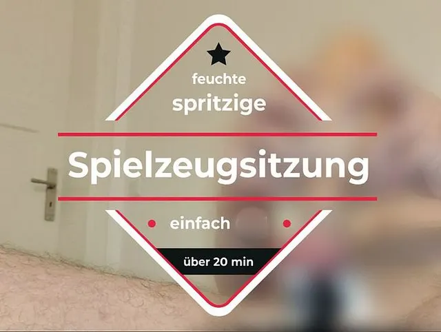 Eine feuchte und spritzige Spielzeugsitzung mit Happyend