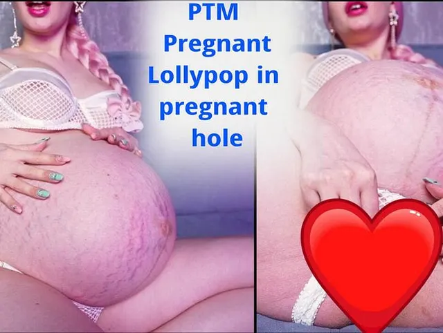 PTM Schwanger und Lutscher im süßen Loch. Heißer Orgasmus