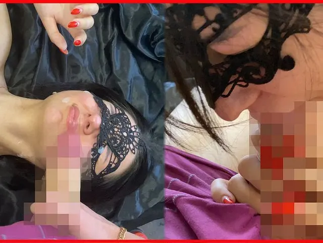 Cumming auf dem Gesicht des dünnen Teenagers! Sie lutscht 2 Schwänze gleichzeitig mit einem Dildo!
