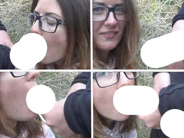 Extremer Blowjob zu meinem Stiefbruder im Park