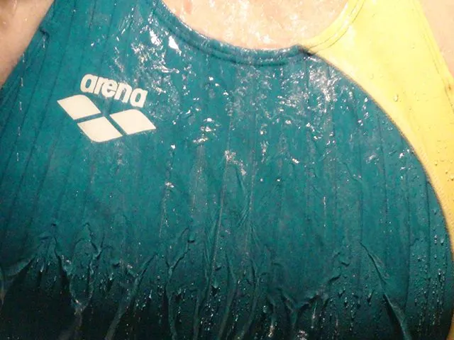 Shower in new Japanese Arena Swimsuit