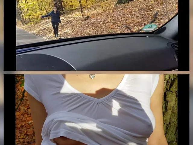 Tramperin im Wald gefickt