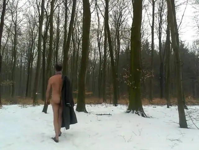 Spazieren im Schnee