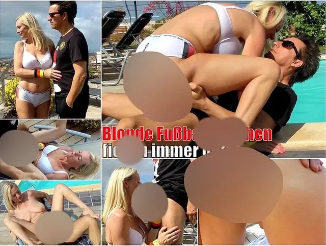 BLONDE FUSSBALLFLITTCHEN FICKEN IMMER GUT!!!