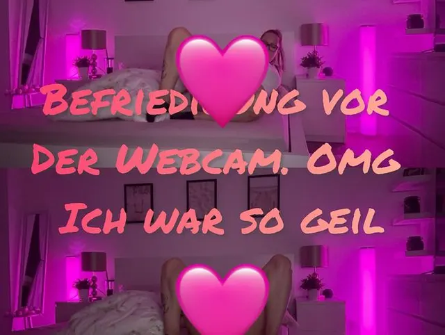 Befriedigung vor der Webcam…. Omg sooooo geil war es