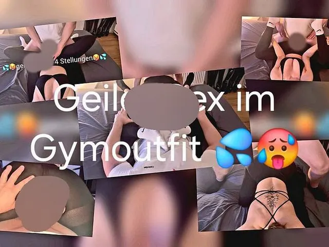 Sex nachm Gym ! Geile gefickt in vier verschiedenen Stellungen ! Creampie !!