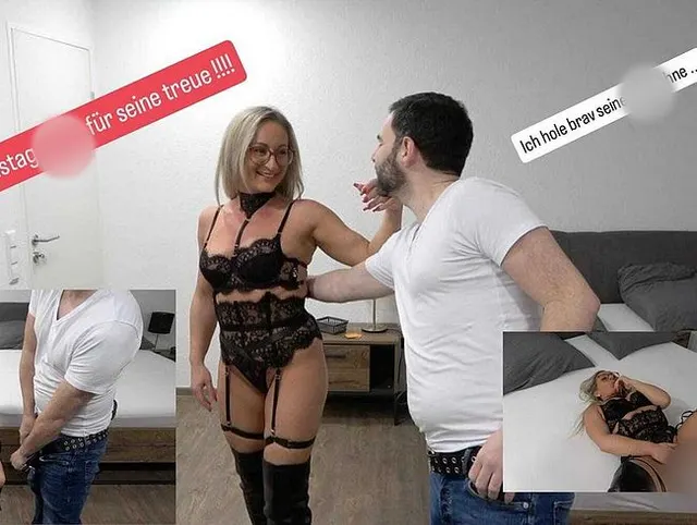 Valentinstag-Hure für seine Treue !! Ich hole mir brav seine Ficksahne !