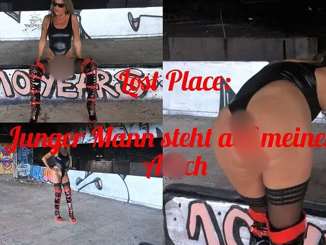 Lost Place: Junger Mann steht auf meinen Arsch