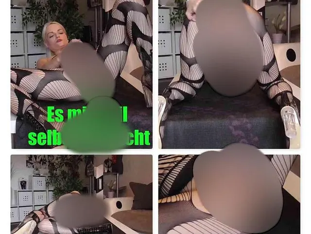 Ich mache es mir geil im Catsuit