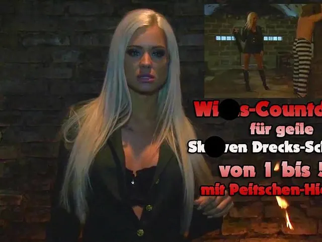Pornostar Ashley Bulgari - Wichs Countdown für geile Sklaven Schweine!