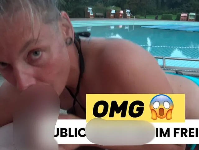 Omg! Public blowjob im Freibad!