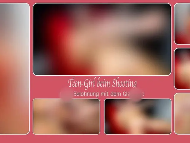 Teen-Girl beim Shooting – Geile Belohnung mit dem Glasdildo