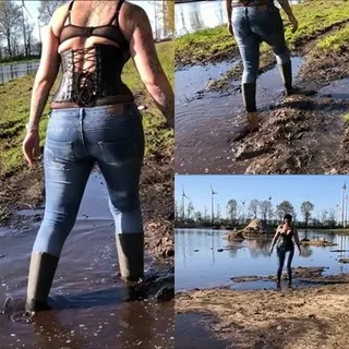 Wellies im Matsch