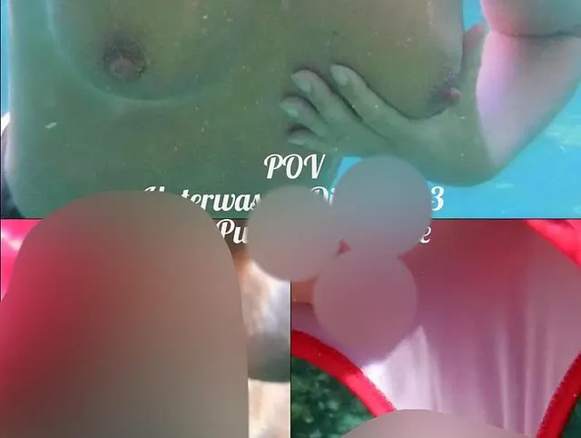 POV: Unterwasser Dildofick 3. Geile Pussysaft-Wolke
