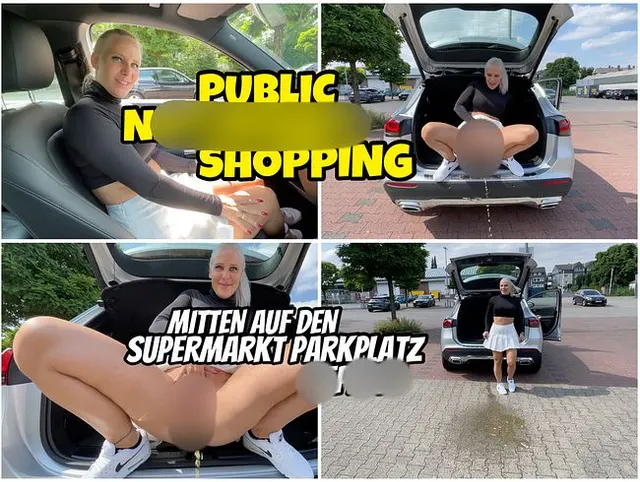 PUBLIC Natursekt Shopping | Mitten auf den Supermarkt Parkplatz gepisst