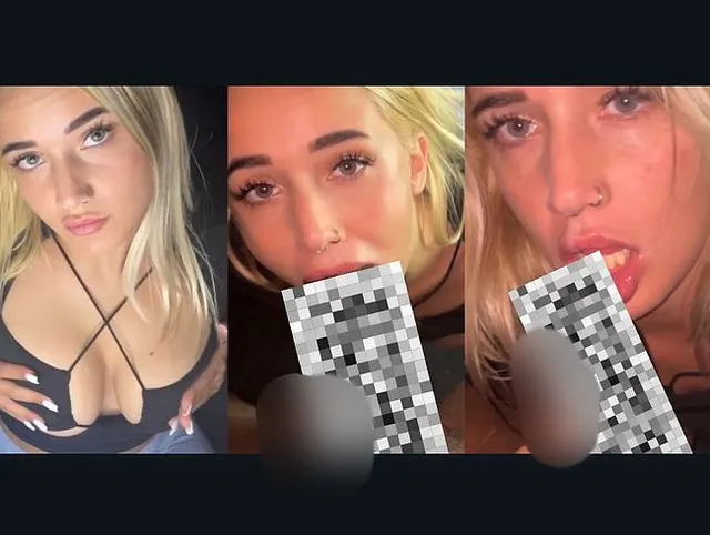 Blondes Mädchen bläst brav meinen BBC.. am Ende bekommt sie meinen ganzen Saft in den Mund