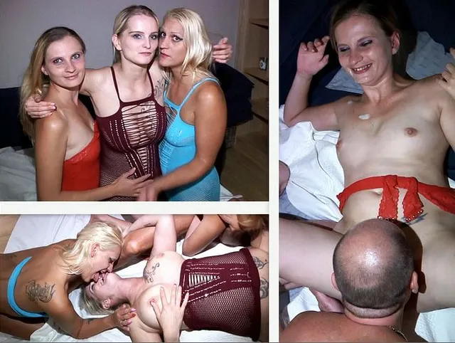 Fickparty mit 3 schwanzgeilen Bi-Schlampen