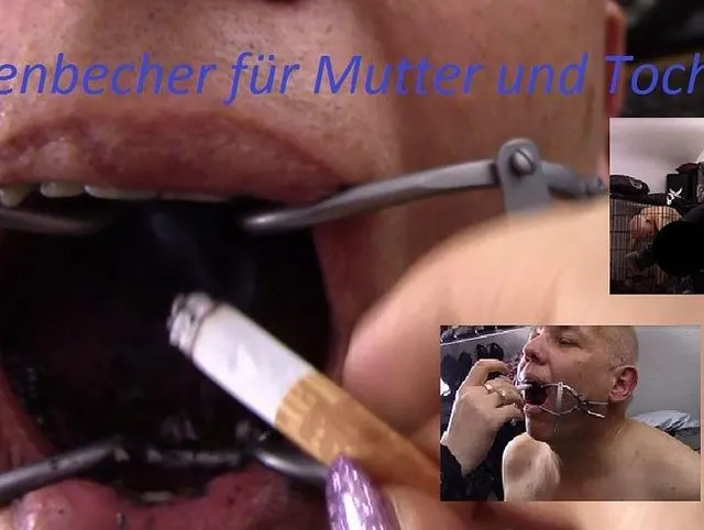 ASCHENBECHER FÜR MUTTER UND TOCHTER MIT MAULSPREITZER