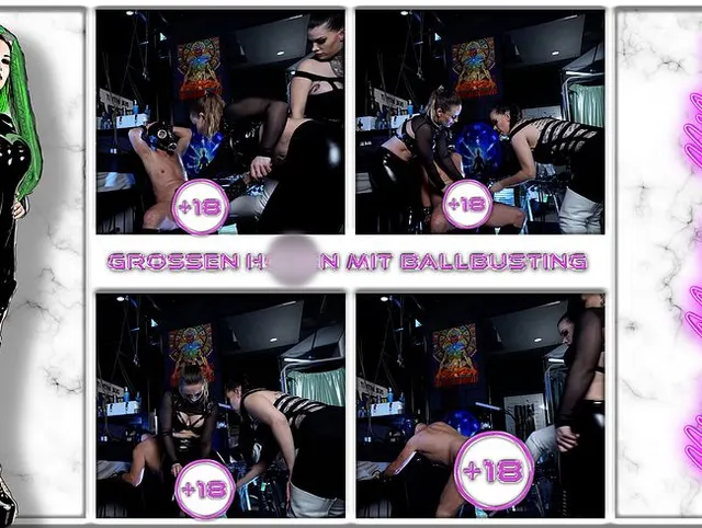 Großen Hoden mit Ballbusting
