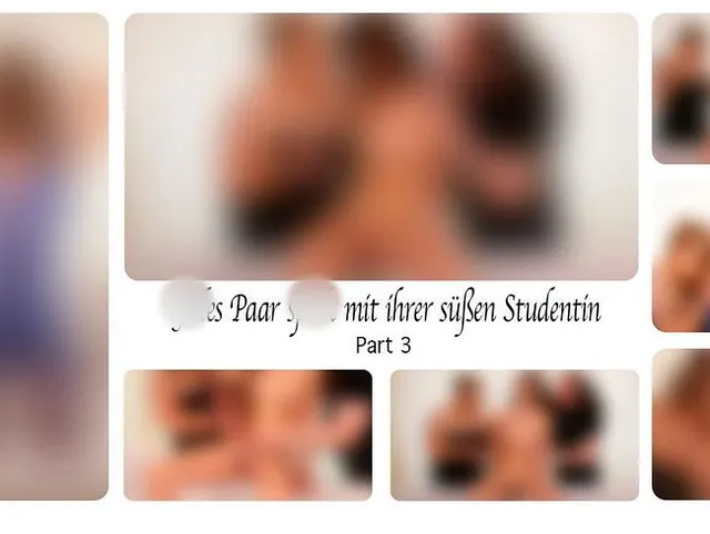 Geiles Paar spielt mit ihrer süßen Studentin - Part 3