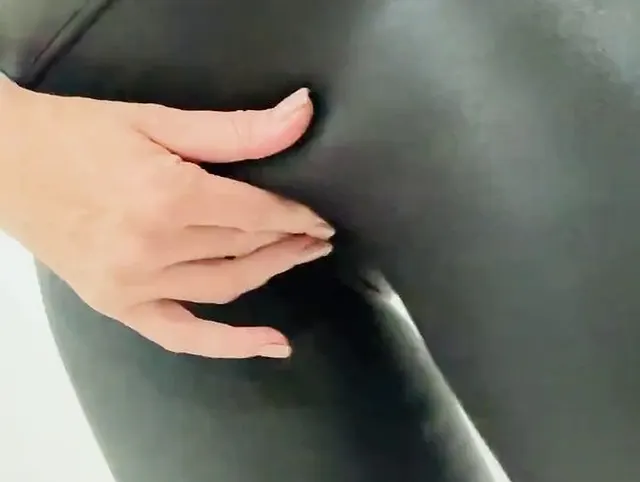 Lederleggings
