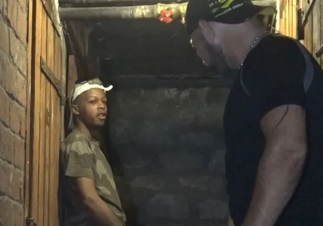 f ucked bareback in discret basement by Top EBONY wit big cock