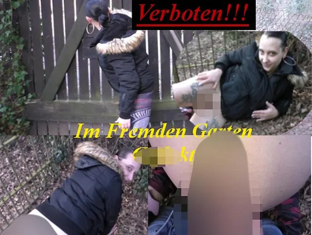 Verboten !!! im fremden Garten Gefickt