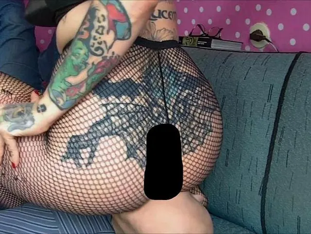 Fishnet Fascination - Foot Fetish, Facesitting and ignored by a Tattooed Pin Up Goddess with Cateye