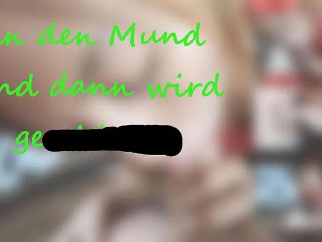 In den Mund und dann wird geschluckt