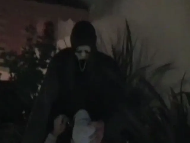 38 fun horor parody fucked by my friend dressed in Scream for hallwoeen