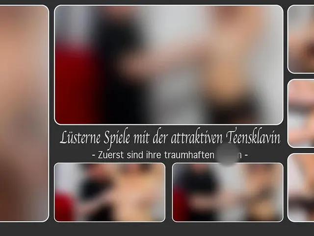 Lüsterne Spiele mit der attraktiven Teensklavin - Zuerst sind ihre traumhaften Titten -