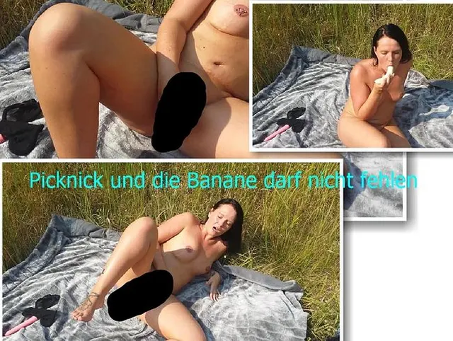 Picknick und die Banane darf nicht fehlen