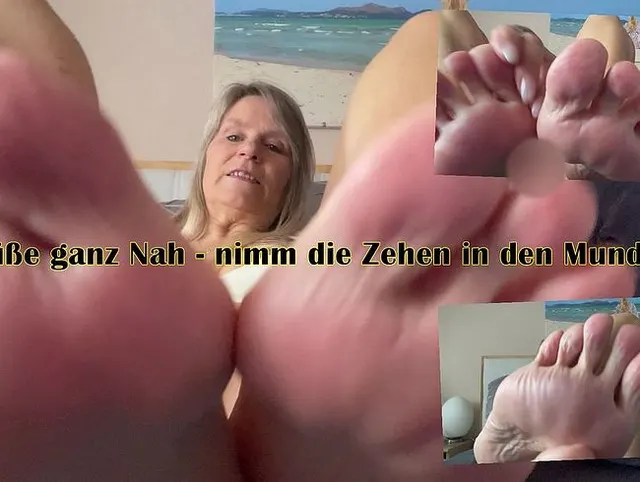 Füße ganz Nah - nimm die Zehen in den Mund