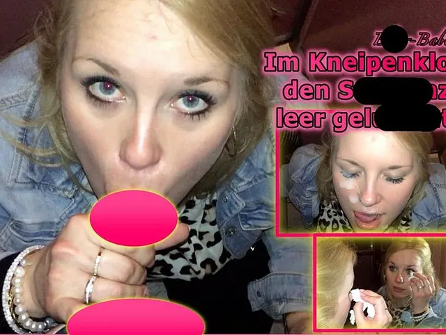 Im Kneipen-Klo den Schwanz leer gelutscht
