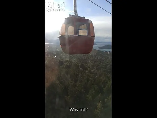 Öffentlicher Blowjob mit hohem Risiko, Sex und Creampie im Freien und in der Seilbahn in Bariloche