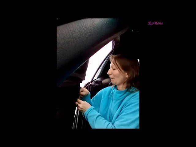 Von der Beifahrerseite aus geblasen