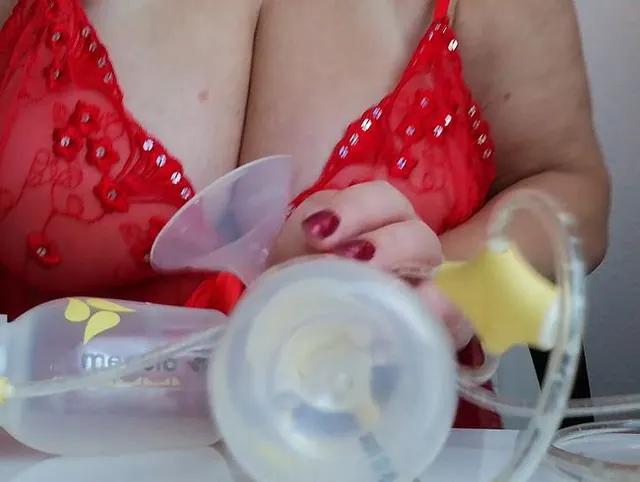 Mit der kleinen Medela gespielt
