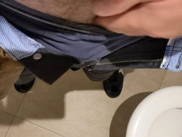 Die Geilheit wird so groß, dass ich mir auf einer Toilette einen runter holen muss