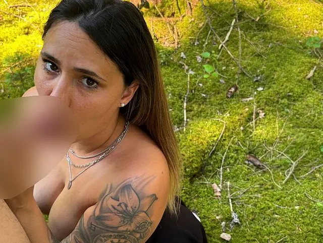 Abmelken im Freien - Outdoor Blowjob - Spritz mich voll