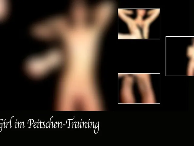 Slave-Girl im Peitschen-Training