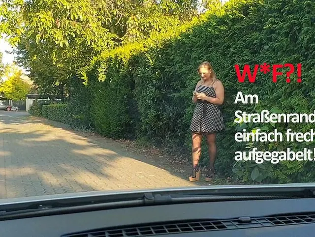WTF?! Am Straßenrand einfach frech aufgegabelt!