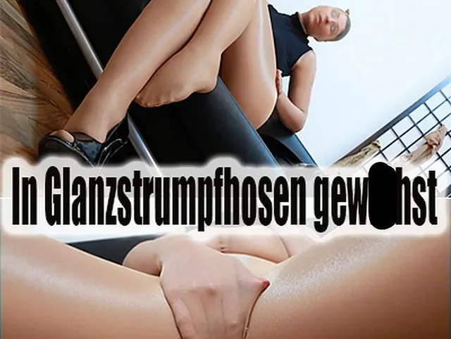 In Glanzstrumpfhose gewichst