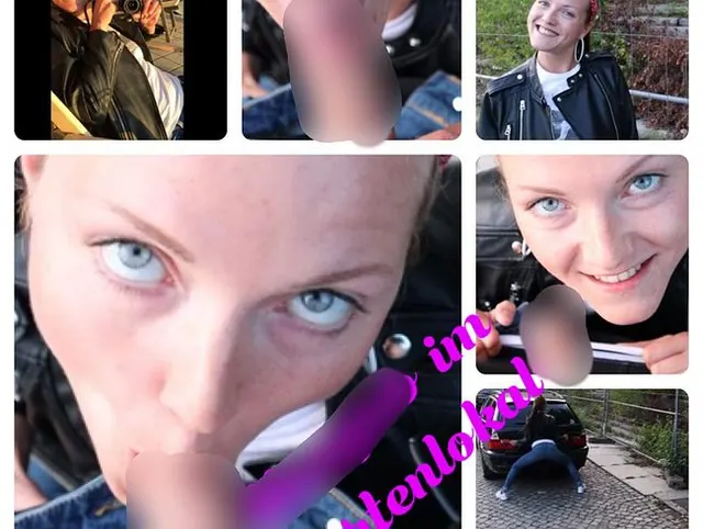 ZU HEFTIG! Blowjob im Gartenlokal
