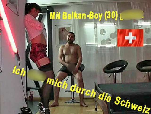Balkan-Boy-Aufriss, jetzt ficke ich mich mal durch die Schweiz..