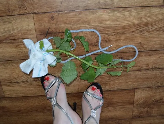 Aua Bennessel Anleitung für meine Wichser lach Reife lackierte rote Füße geil oder?