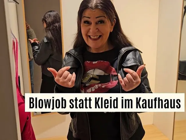 Blowjob statt Kleid im Kaufhaus.Beinahe Hausverbot kassiert