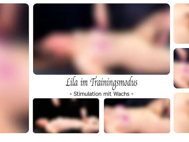 Lila im Trainingsmodus - Stimulation mit Wachs